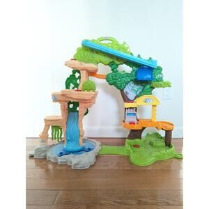 Fisher-Price Little People Share and Care Safari Playset Sounds Lights Animals